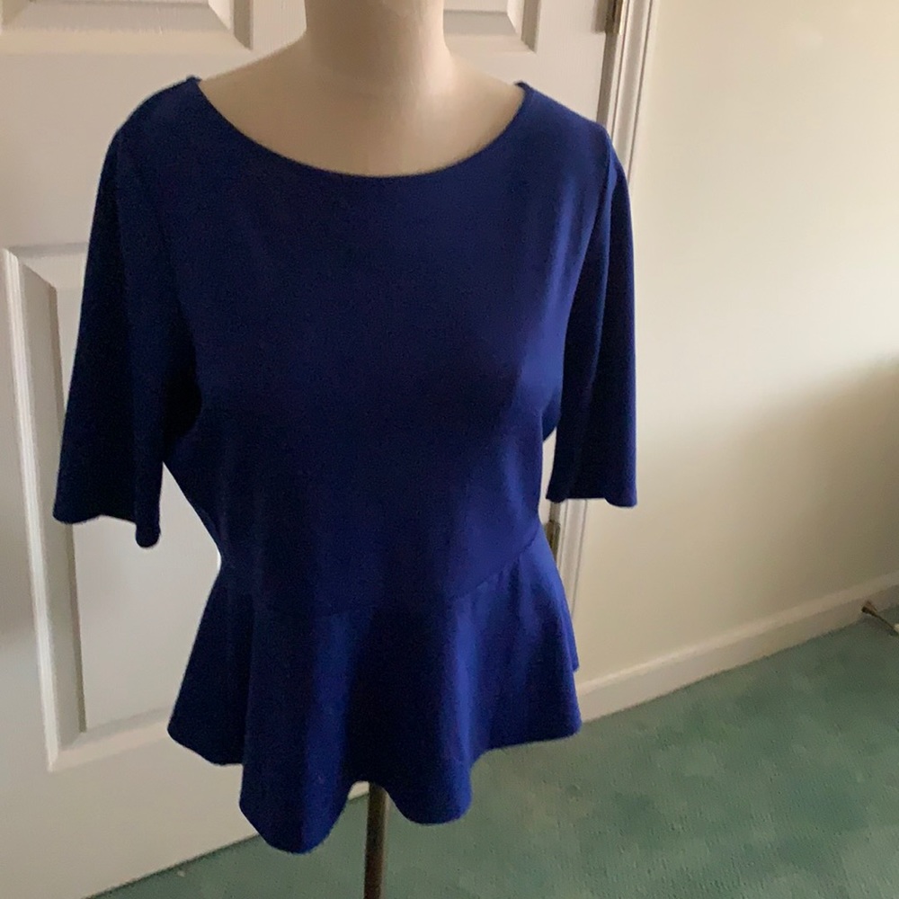 Green Envelope Royal Blue Shirt with ZipperSize L